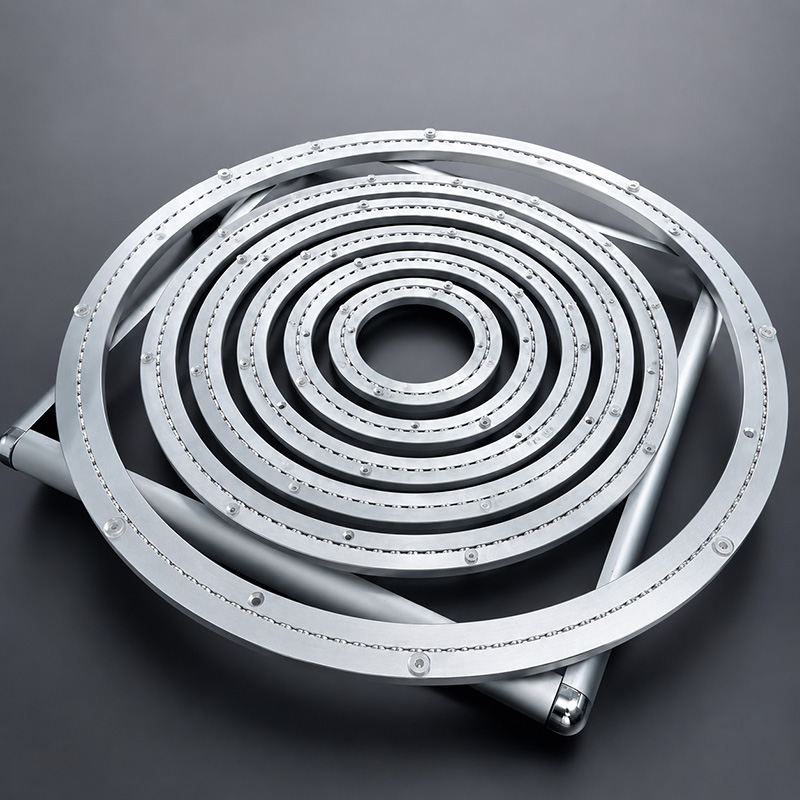 Silent aluminum turntable